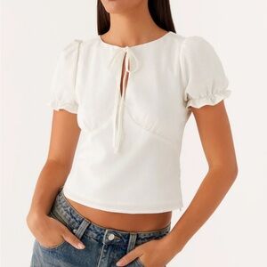 These Words Puff Sleeve Top PEPPERMAYO